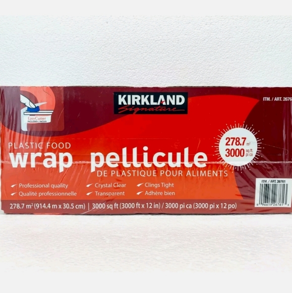 Kitchen New Kirkland Signature Stretchtite Plastic Food Wrap